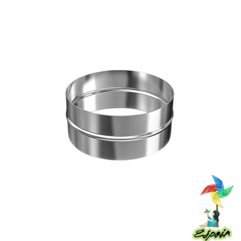 ESPO Đầu Nối Ống Xả Khí Thải Hình Tròn Bằng Thép Không Gỉ Màu Bạc Cho Mui Xe Range Hood