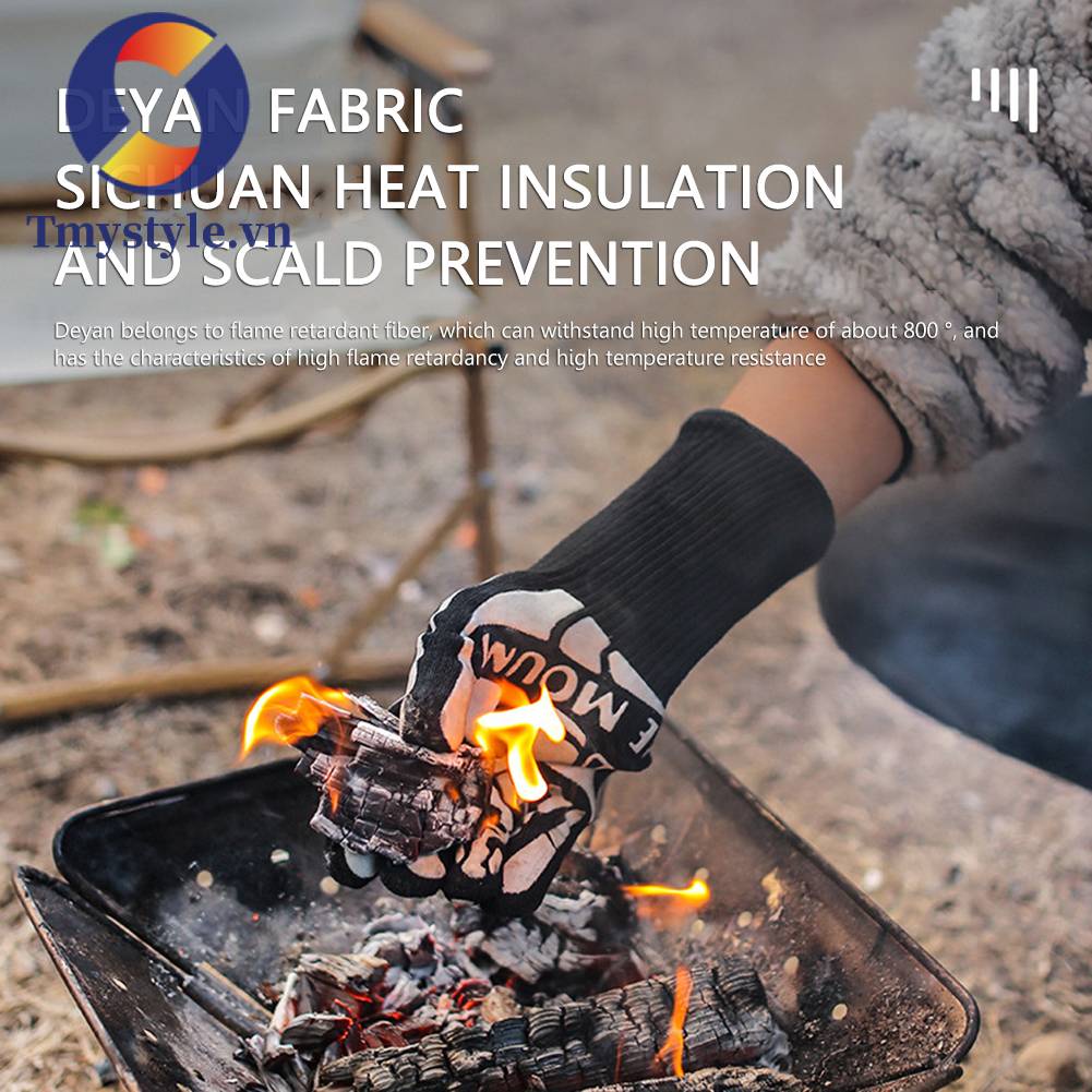 Găng Tay Bảo Vệ Chống Bỏng Mềm Mại Thoải Mái Dùng Khi Đi Cắm Trại