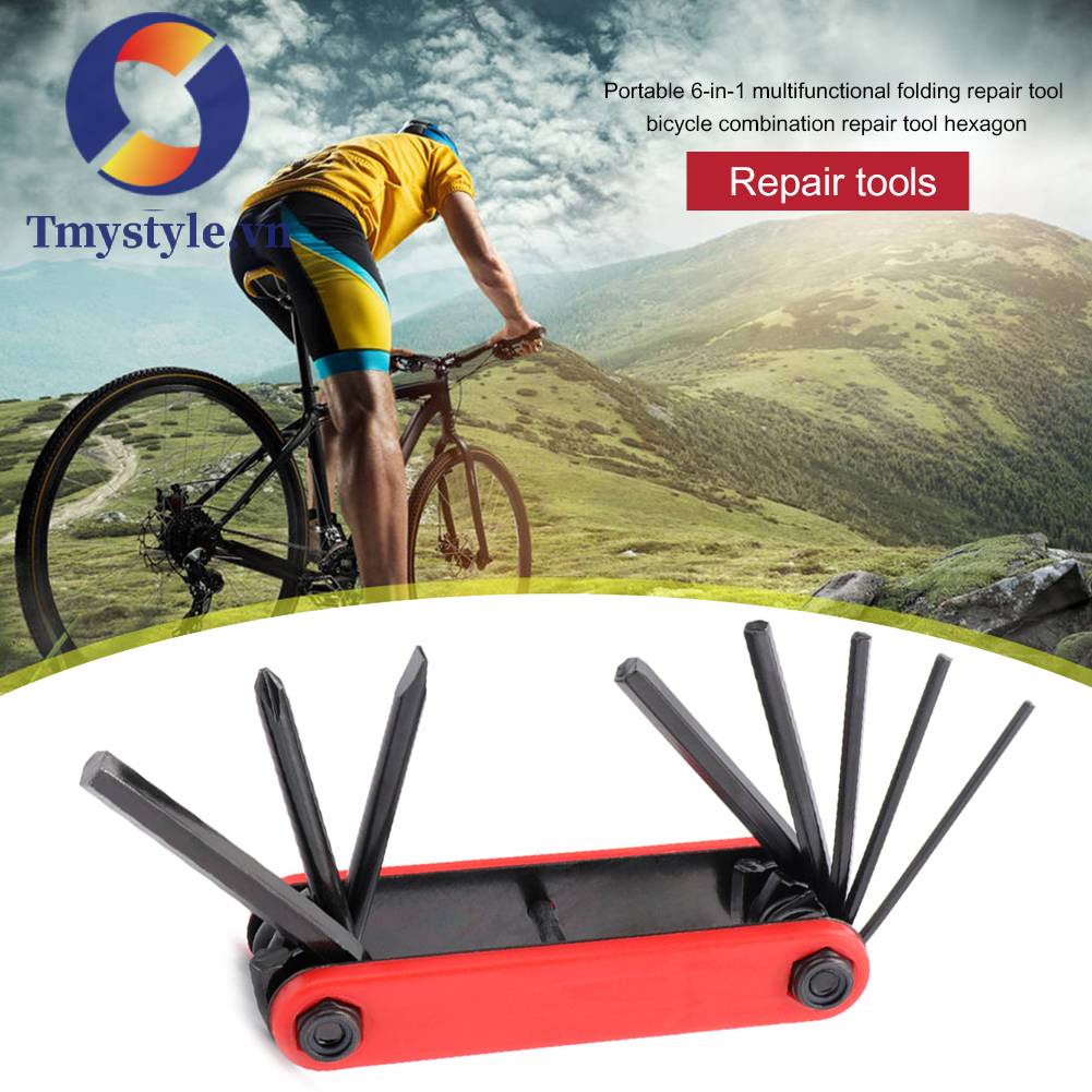 Cờ Lê Sửa Xe Đạp Mini 6 Trong 1