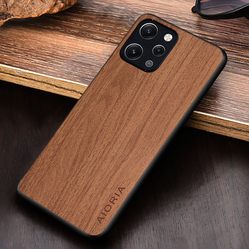 Ốp Bao Da Điện Thoại Họa Tiết Vân Gỗ Cho xiaomi redmi 12 4g 5g xiaomi redmi 12 5g 4g