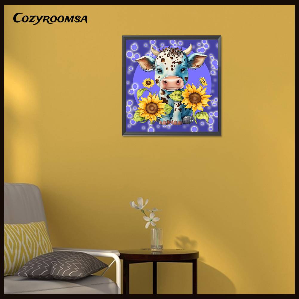 Bộ Tranh Đính Đá 5D Họa Tiết Gia Súc Độc Đáo DIY Dùng Trang Trí Nhà Cửa K464