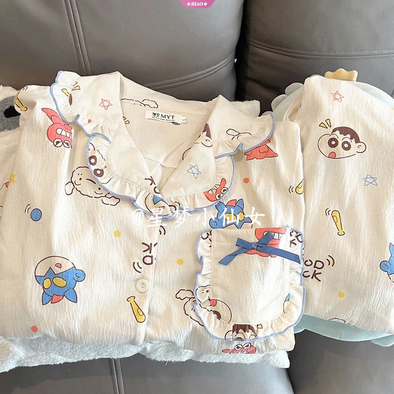 SANRIO Bộ Đồ Ngủ Ngắn Tay Họa Tiết Hoạt Hình My Melody Dễ Thương Dành Cho Nữ