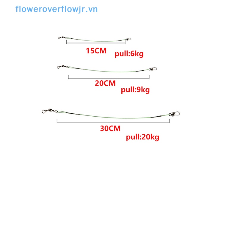 Set 10 Dây Câu Cá 15 / 20 / 30cm Chống Cắn Chuyên Dụng