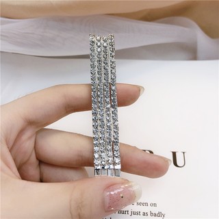 Set 4 Kẹp Tóc Đính Đá Lấp Lánh Thời Trang Cho Nữ