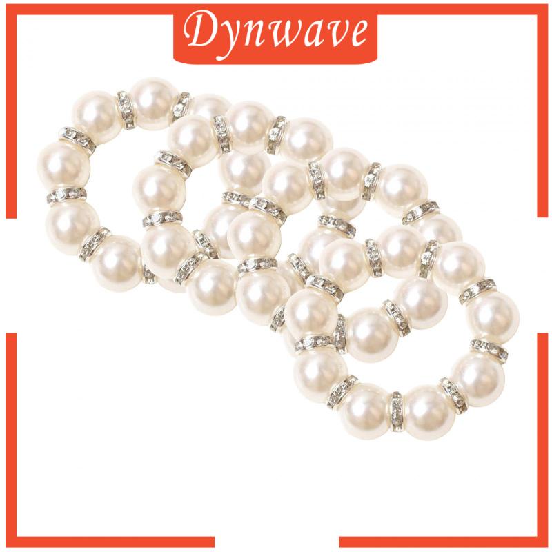 Vòng Giữ Khăn Ăn 4 Hạt Cườm Bằng Vải Có Thể Dùng Làm Giá Đỡ Khăn Ăn