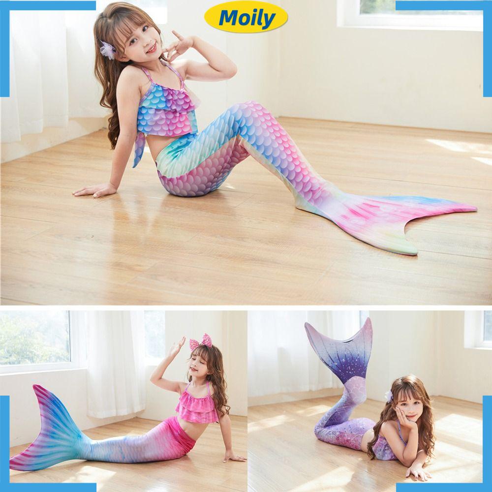 MOILYVN Bộ Đồ Bơi Hóa Trang Nàng Tiên Cá Thời Trang Mùa Hè Cho Bé Gái