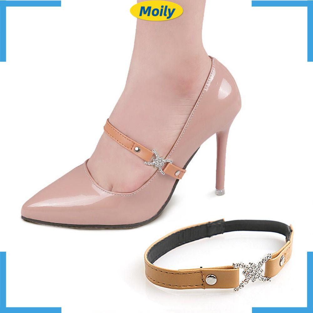 MOILYVN 1 Cặp (2 Đôi) Dây Thun Buộc Giày Cao Gót Chống Rơi