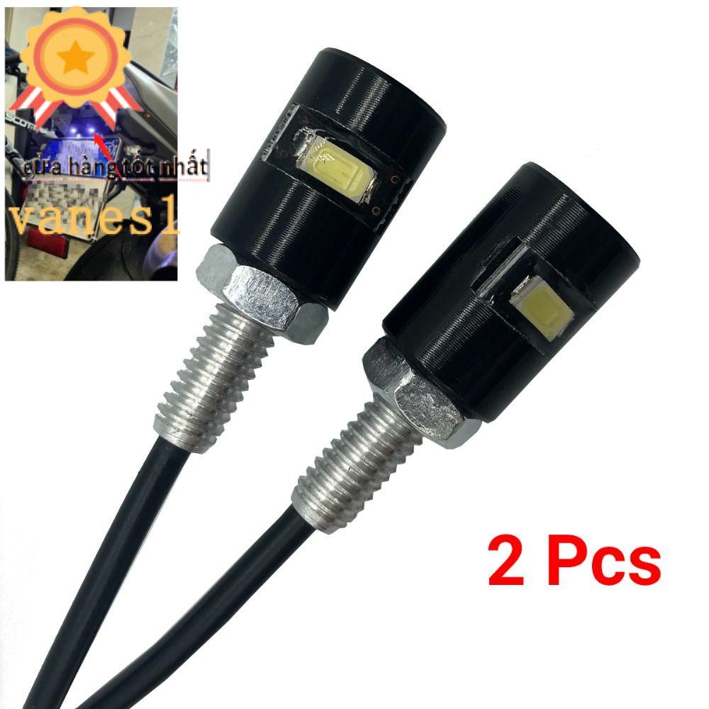 VANES1 Set 2 Đèn Chiếu Sáng Biển Số Xe Kèm Ốc Vít Dành Cho Ô Tô Xe Máy