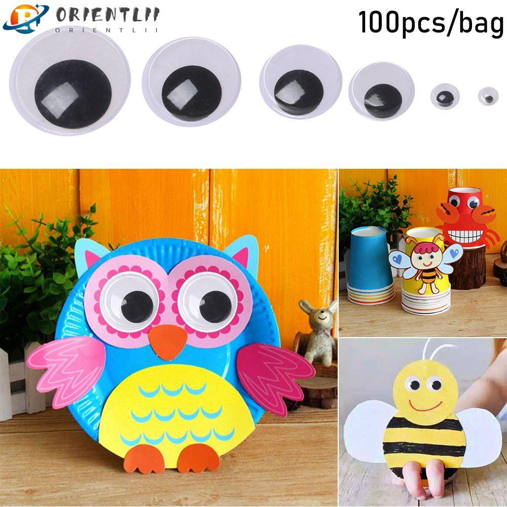 ORIENTLII Set 100 Gấu Trúc Bông Bằng Nhựa Dễ Thương Cho Bé