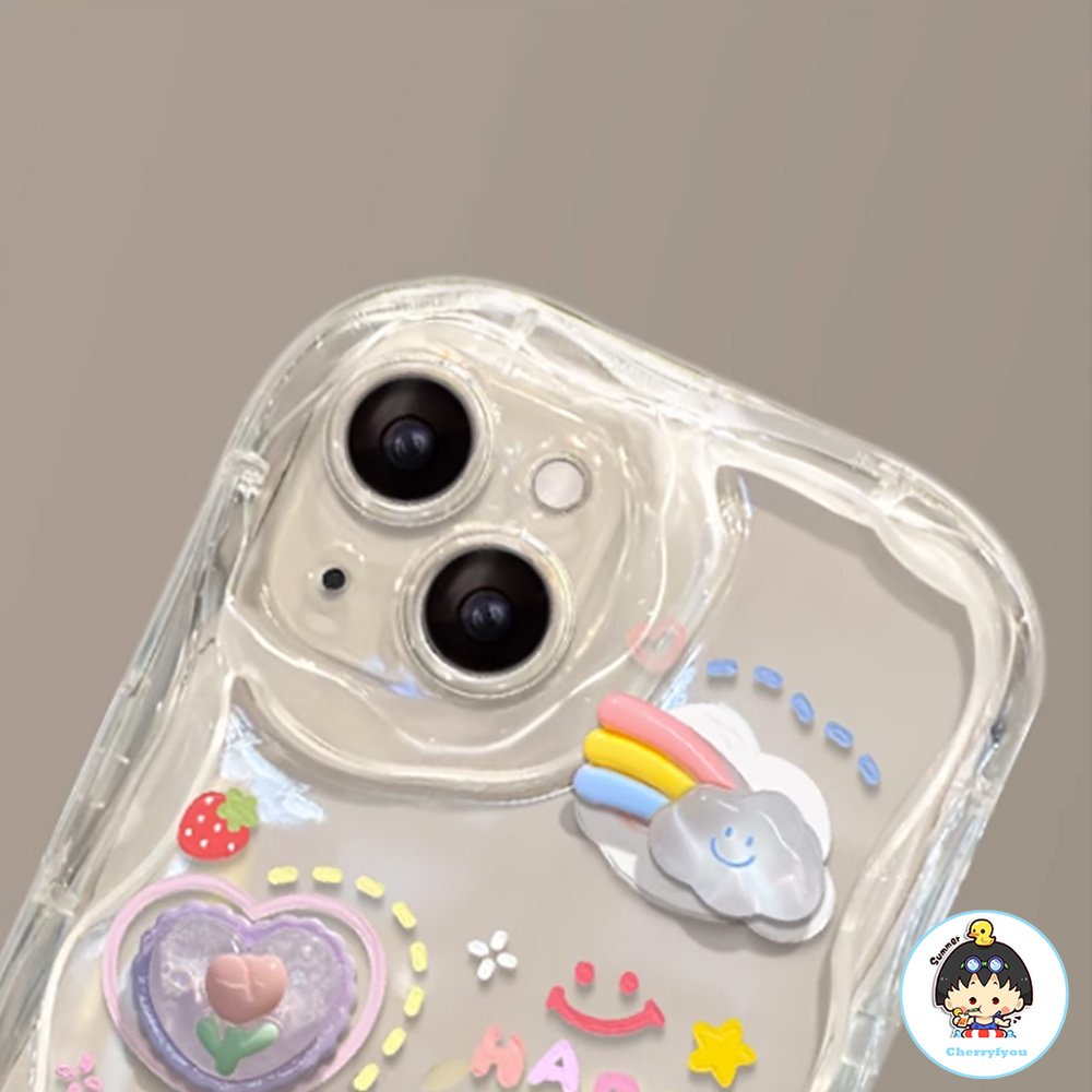 Ốp Điện Thoại TPU Mềm Hình Thỏ Gấu 3D Dễ Thương Chống Sốc Cho IPhone 11 12 13 14 Pro Max