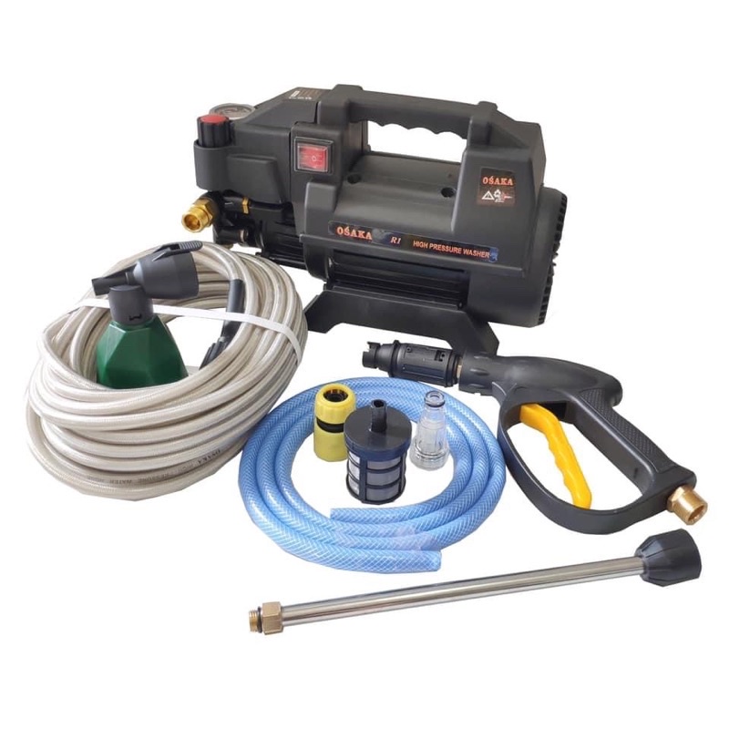Máy xịt rửa xe Có Chỉnh Áp Osaka R1 - Công suất 2800W - Dây 15 mét BẢO HÀNH 12 THÁNG SHOP THẾ GIỚI MÁY