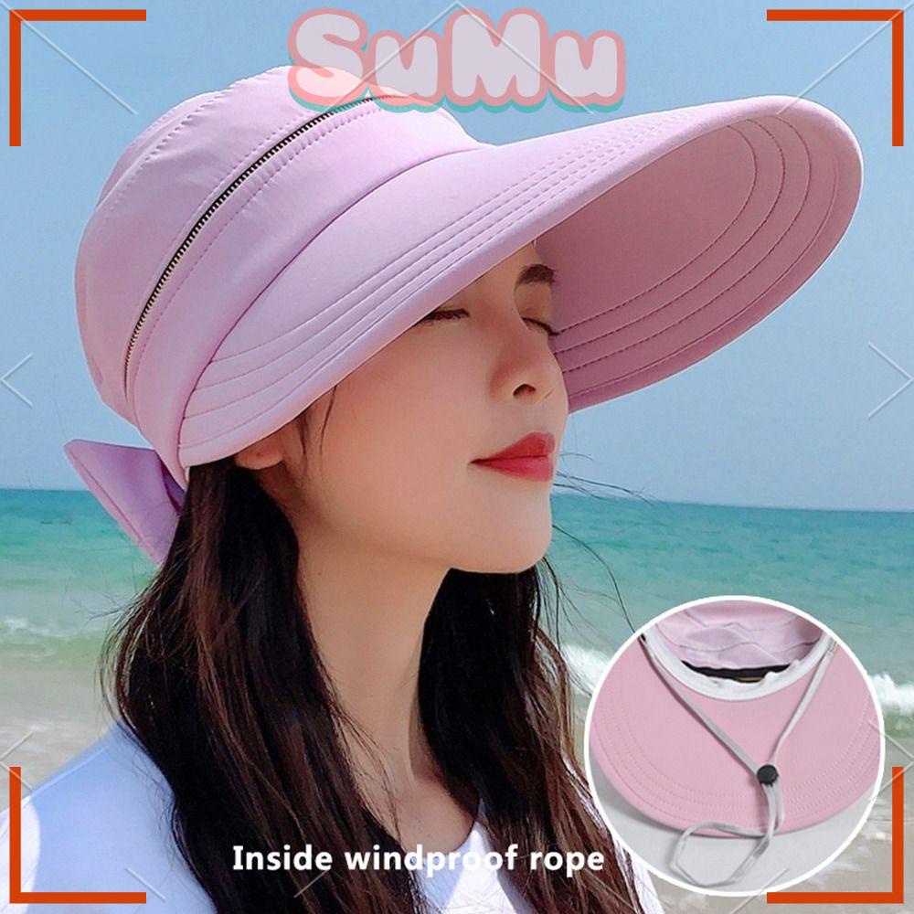 SUMU Mũ Bucket Vành Rộng Thời Trang Mùa Hè Có Thể Gấp Gọn Tiện Lợi