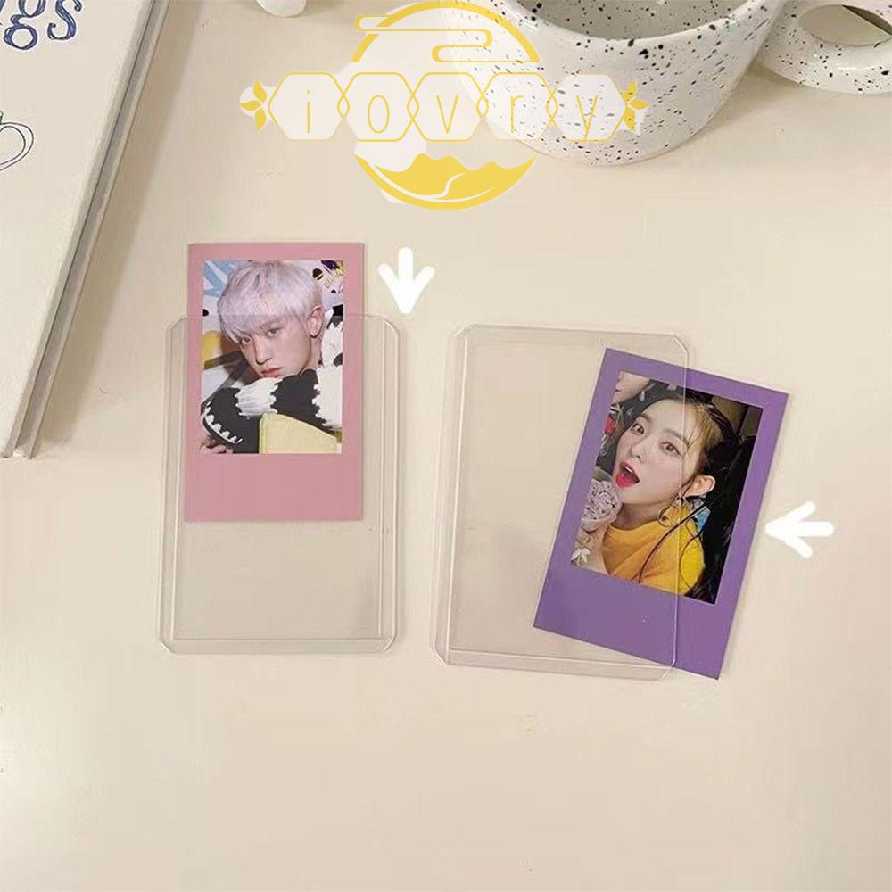 IVORY Goo Bao Đựng Thẻ DIY Trong Suốt Họa Tiết Ngôi Sao Kpop Dễ Thương Phong Cách Hàn Quốc