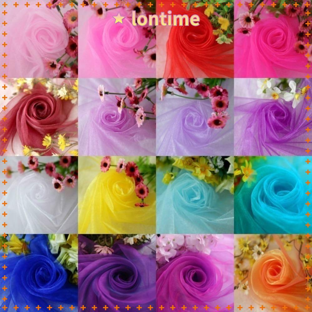 LONTIME Cuộn Vải Tuyn Mỏng 10m Trang Trí Đa Ứng Dụng