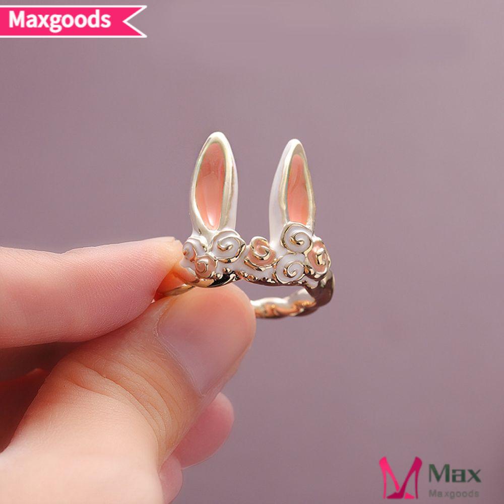 MAXG Nhẫn Hở Hình Thỏ Dễ Thương