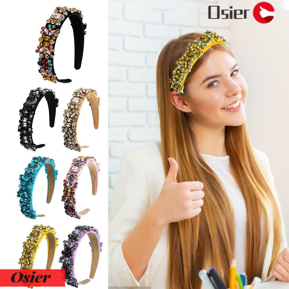 OSIER1 Băng Đô Cài Tóc Bản Rộng Thời Trang Đi Biển / Rửa Mặt