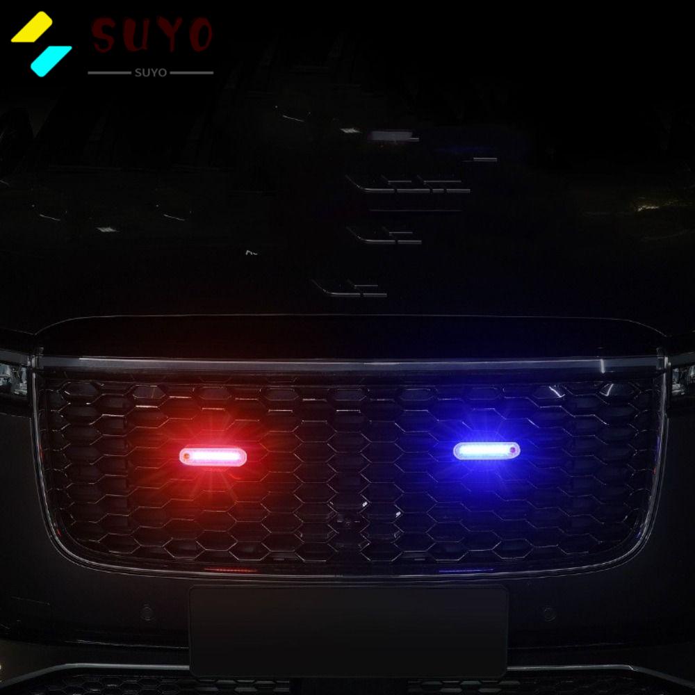 SUYO Thanh Đèn LED 8 Bóng SMD Chống Va Chạm Sử Dụng Năng Lượng Mặt Trời Cho Xe Hơi