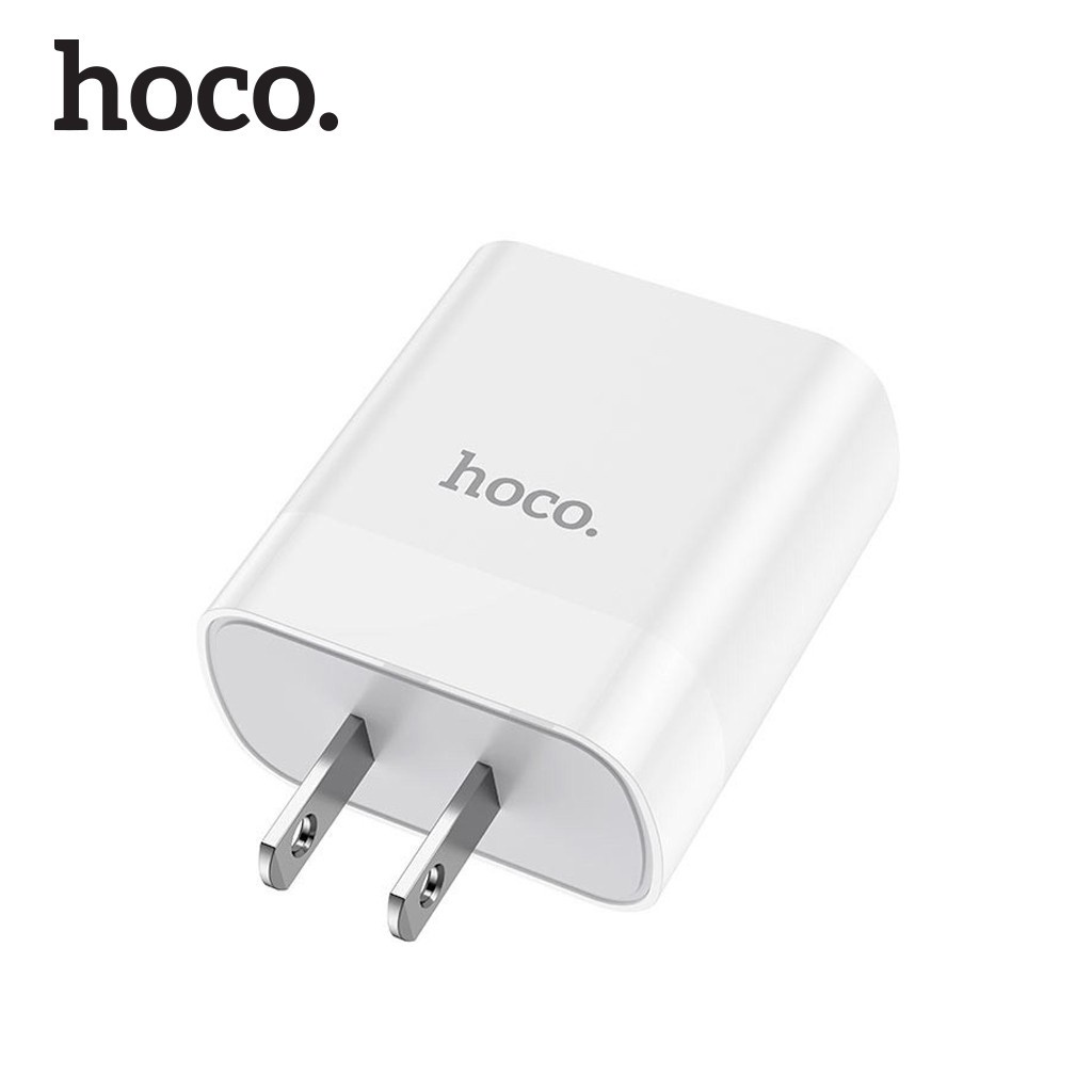 Củ sạc nhanh Hoco C80 plus tích hợp 2 cổng sạc USB và Type-C hỗ trợ sạc nhanh 3.0 và PD20W cho tốc độ cao Linkeetech