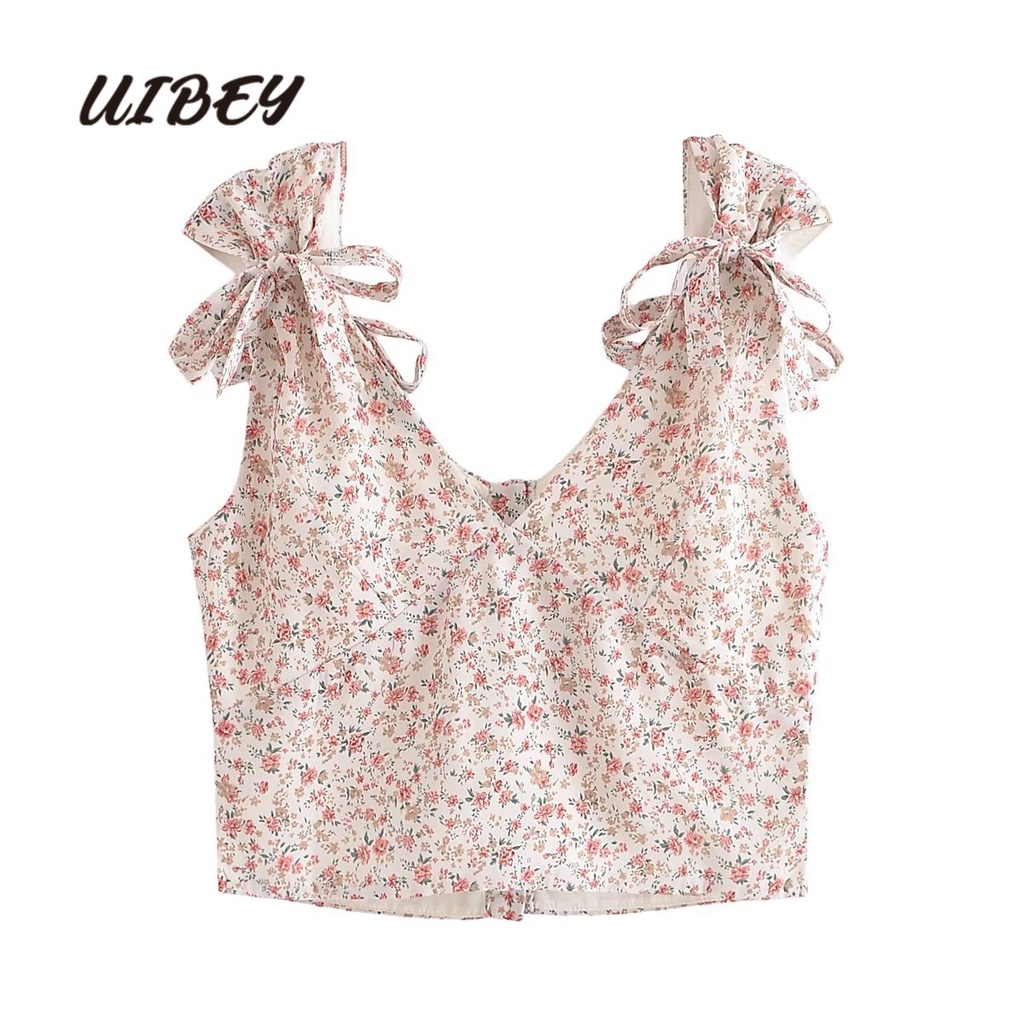 UIBEY Áo Vest In Hoa Đa Năng Fragmented Vest 6570