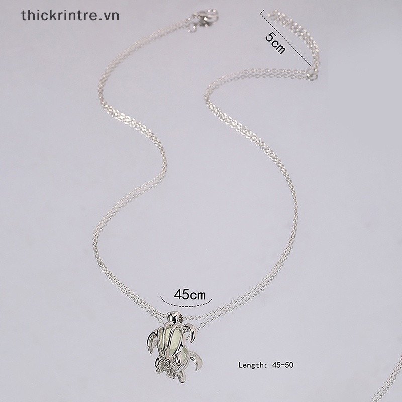 Dây Chuyền Mặt Rùa Dạ Quang 3 Màu Thời Trang Cho Nữ