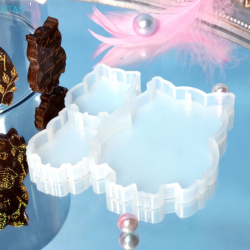 Khuôn Silicone Làm Mặt Dây Chuyền / Móc Khóa Hình Cú / Gấu Bằng Pha Lê DIY