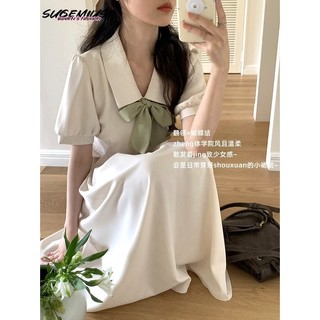 Đầm Phối Nơ Thời Trang Pháp Xinh Xắn Dành Cho Nữ