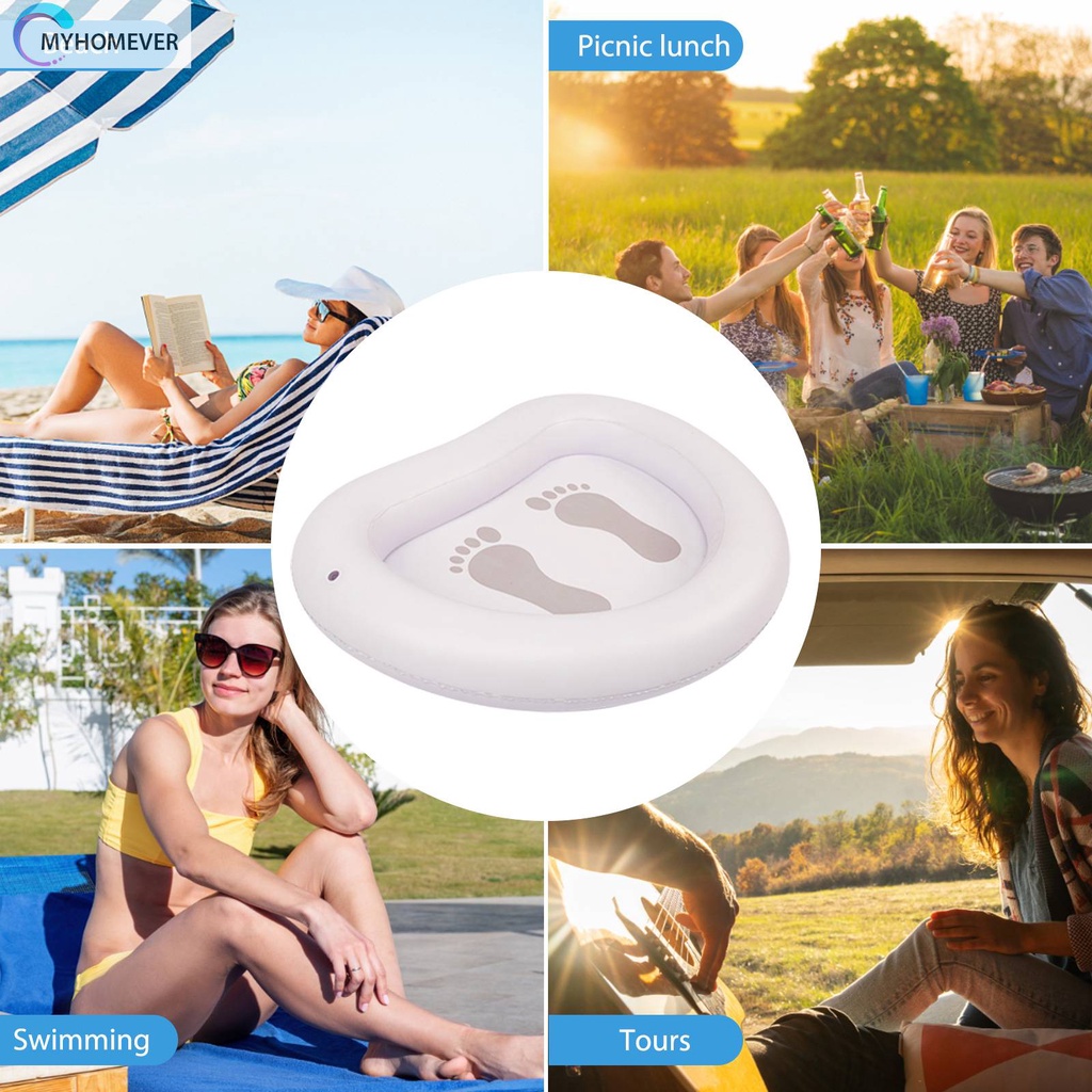 Chậu Rửa Chân Bơm Hơi Bằng PVC Trọng Lượng Nhẹ Tiện Dụng Cho Spa