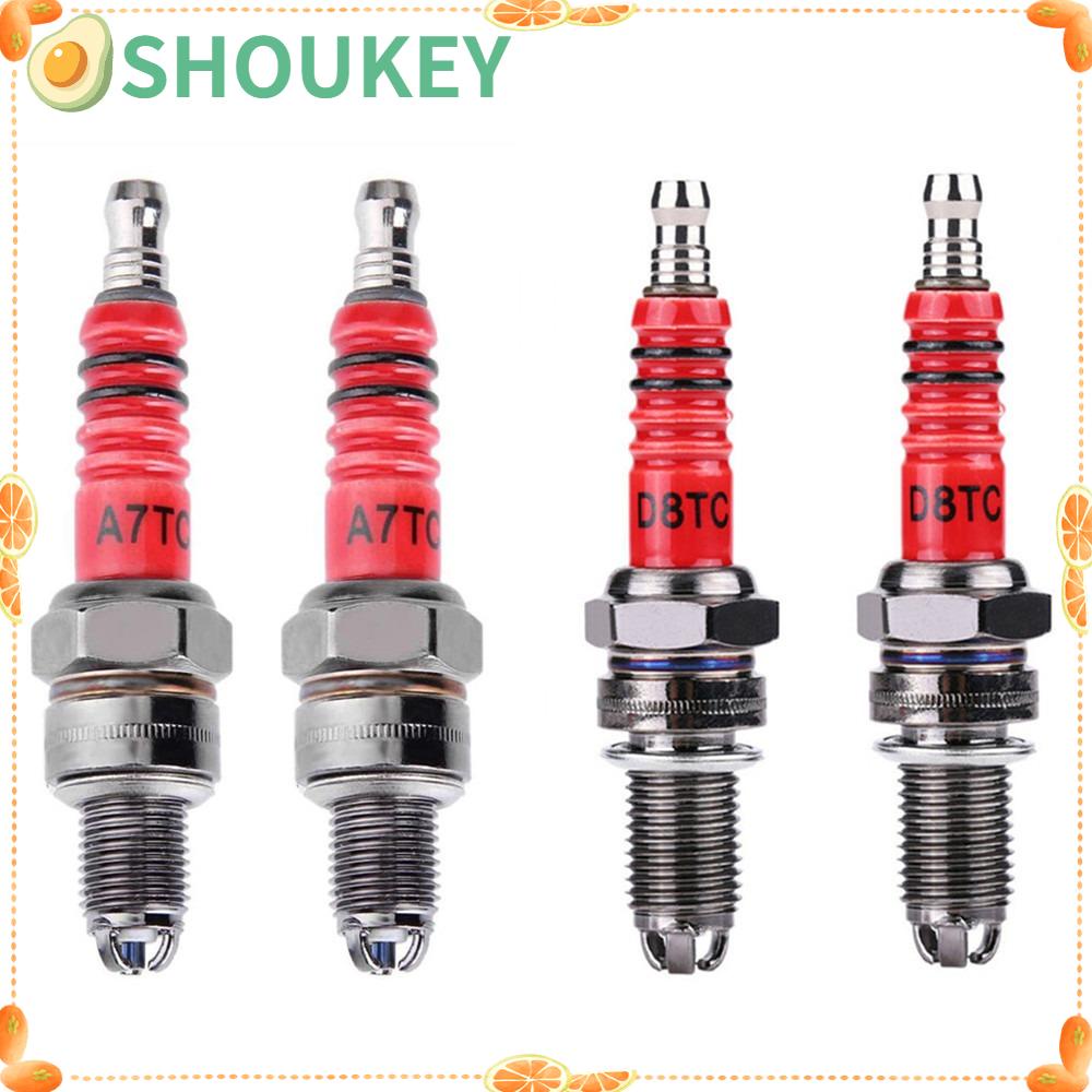 SHOUKEY Bugi Điện Cực A7TC D8TC 3 Ba Phích Cắm Cho Xe Máy GY6 CG 50 70 110 125 150CC