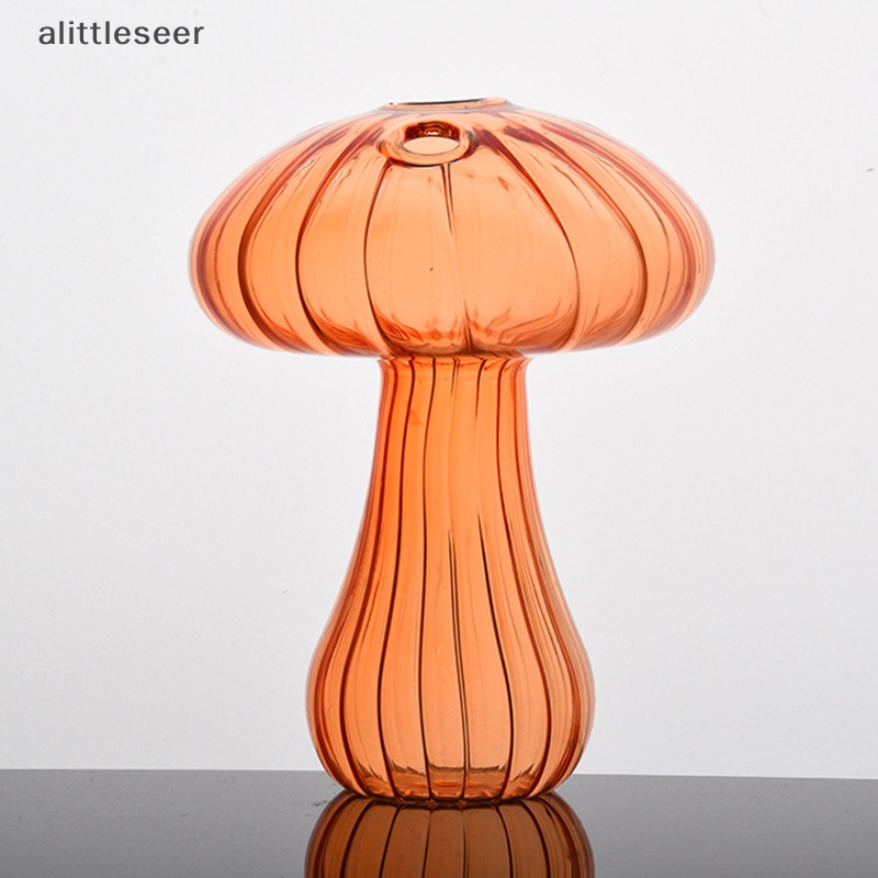 Bình Hoa Bằng Thủy Tinh Hình Cây Nấm Thiết Kế Đơn Giản Dùng Trang Trí Nhà Cửa