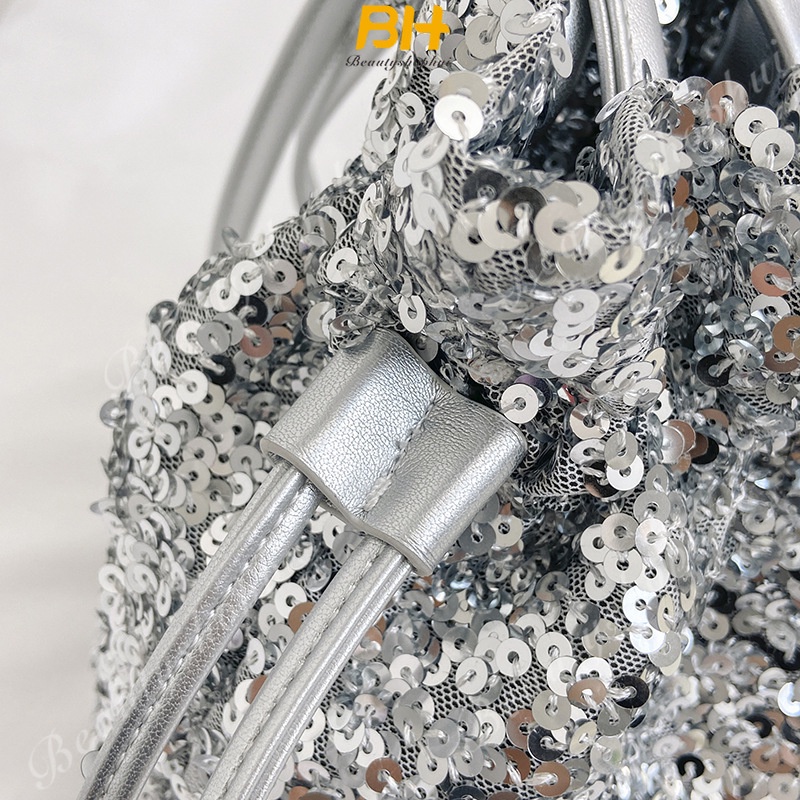 Túi Xách Đeo Chéo Một Bên Vai Đính Kim Sa Di Động Thời Trang Hàn Quốc Mới 2023 Cho Nữ