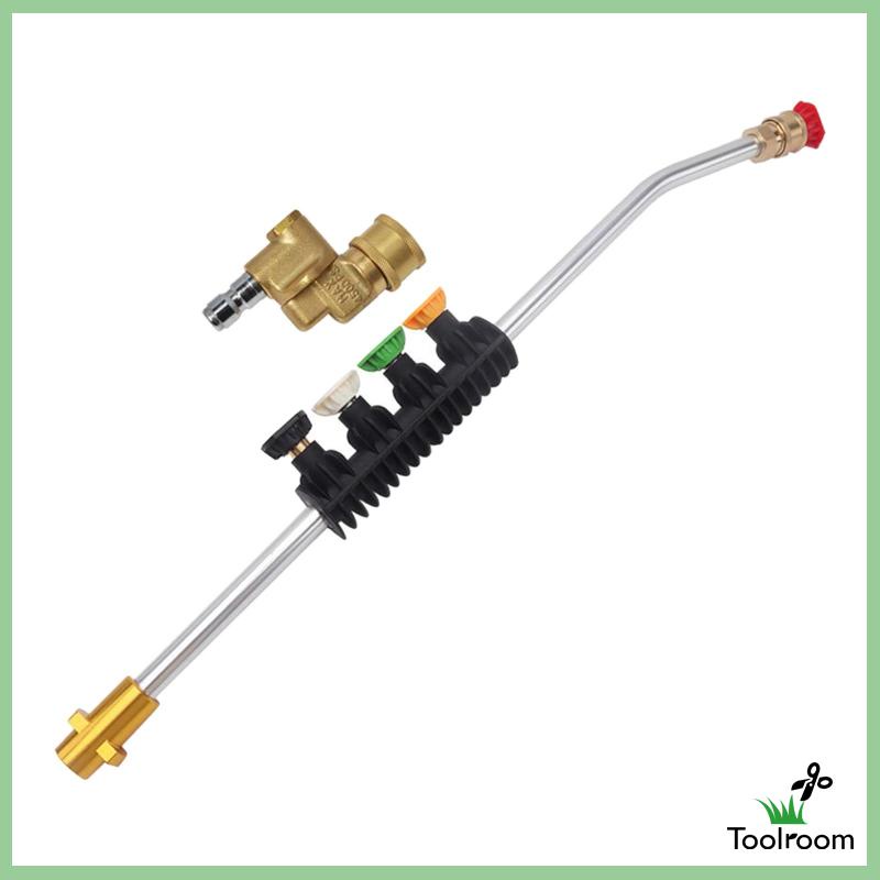 Bộ Vòi Phun Áp Suất Lớn 2600 PSI Kèm 5 Đầu Nối Dài Thay Thế Chuyên Dụng Cho Máy Rửa Xe K Series