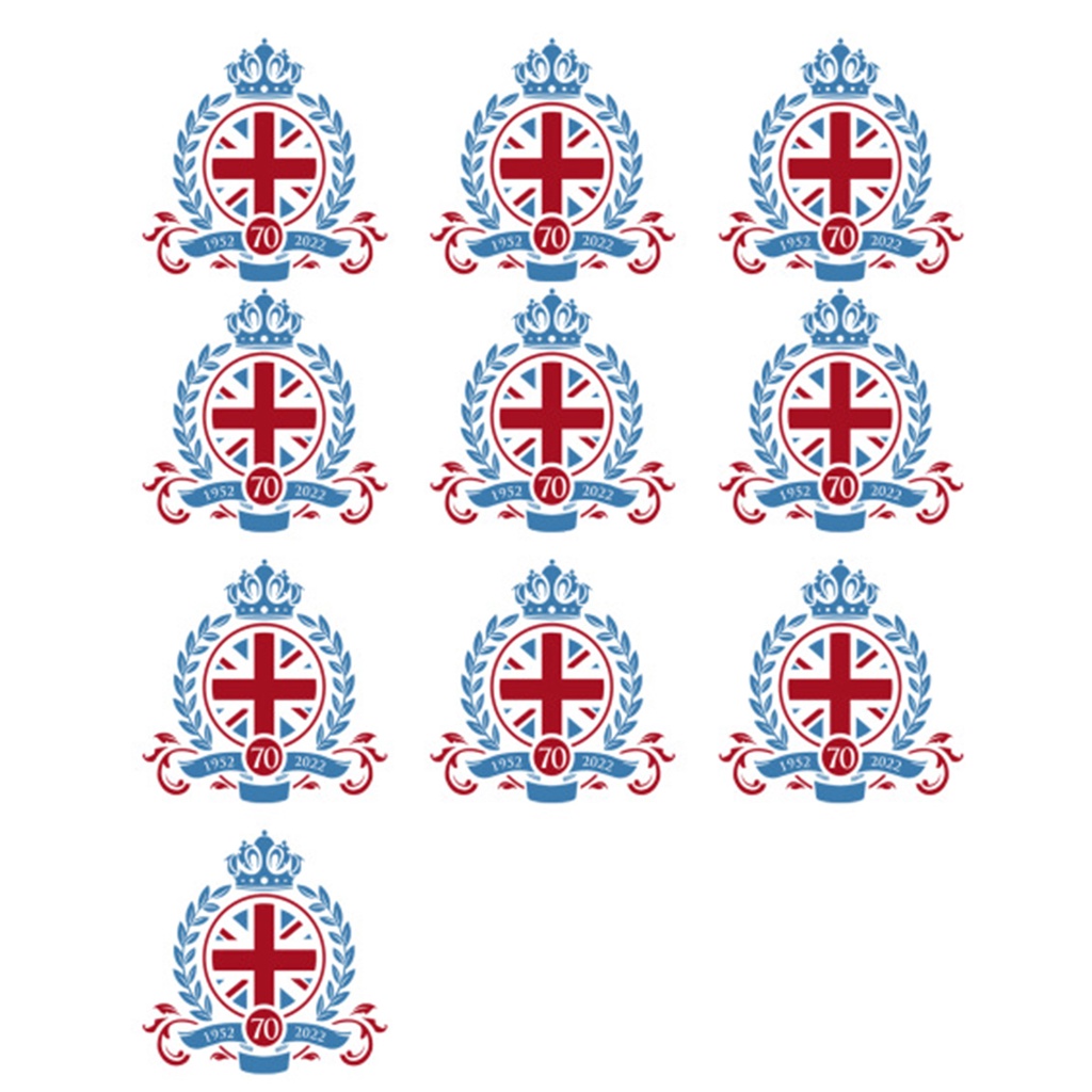 Set 10 Miếng Dán Trang Trí Sinh Nhật 70th Bằng PVC In Chữ Remembrance Thoải Mái