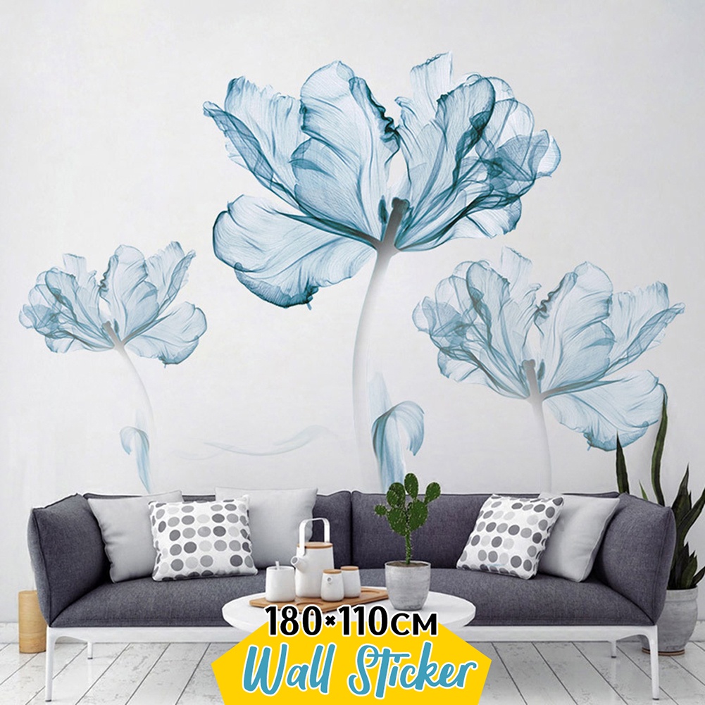 Miếng Dán Tường Hình Hoa Trang Trí Phông Nền TV / Nhà Trẻ