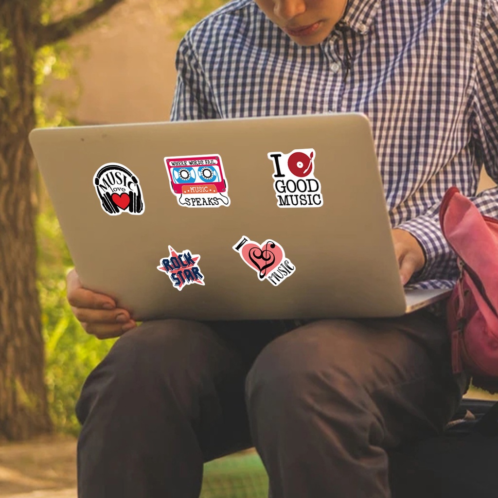 Bộ 50 Miếng Dán Chống Nước Không Cặp Dùng Trang Trí Đàn Guitar