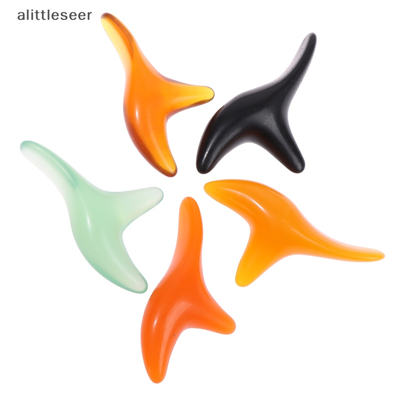 Dụng Cụ Mát Xa Chân Bằng Nhựa Resin Màu Hổ Phách Hình Tam Giác