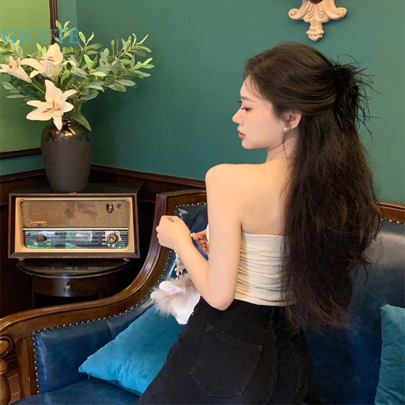 Áo Hai Dây Mỏng Mùa Hè Màu Trơn Gợi Cảm Cho Nữ WTD