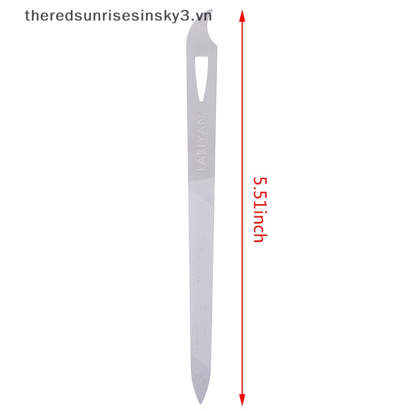 1 Cây Dũa Móng Tay Hai Mặt Bằng Thép Không Gỉ Thời Trang