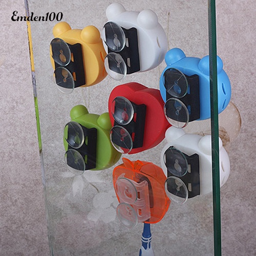 Giá Đỡ Bàn Chải Đánh Răng 3D Có Giác Hút Gắn Tường Họa Tiết Hoạt Hình Dành Cho Phòng Tắm