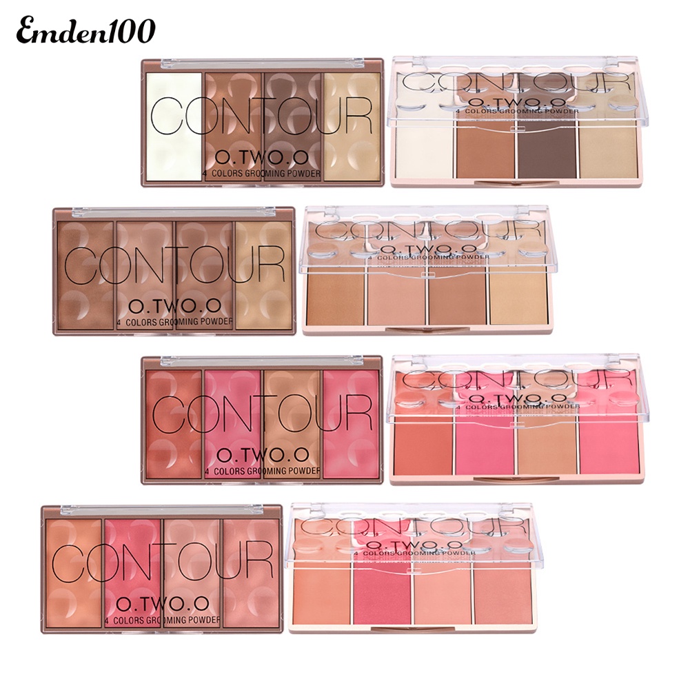 Bảng Phấn Tạo Khối / Bắt Sáng OTWOO 4 Màu Đa Năng