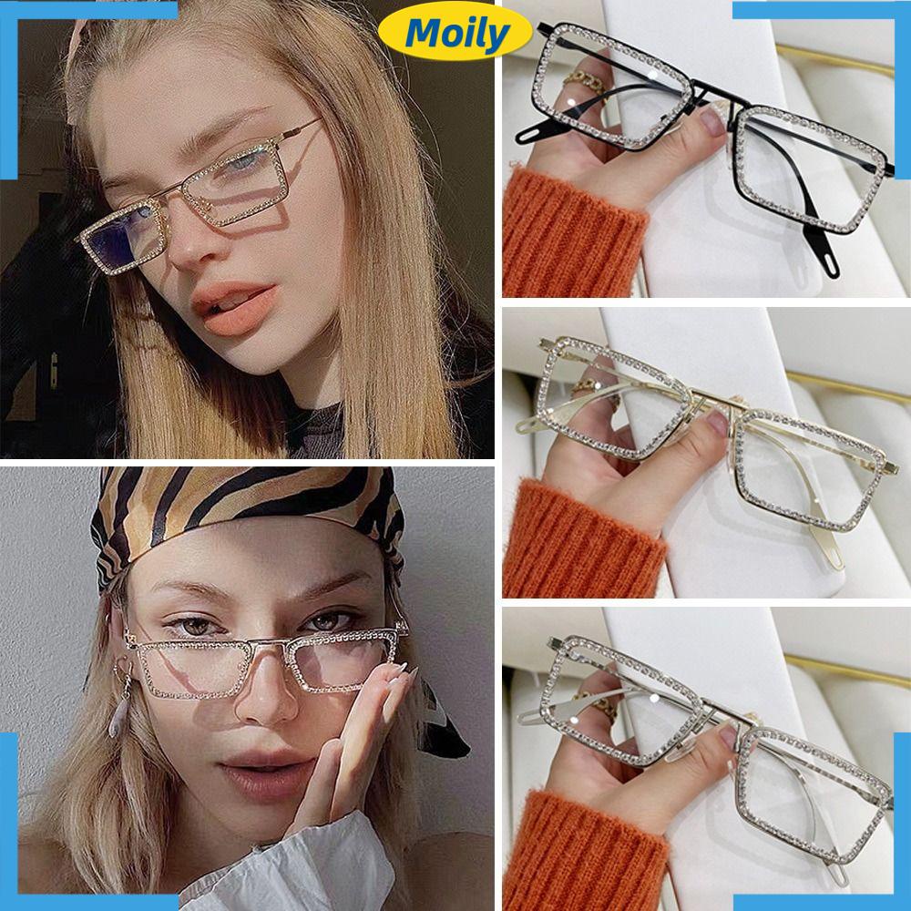 MOILYVN Kính Mát Đính Đá Thời Trang Cho Nữ