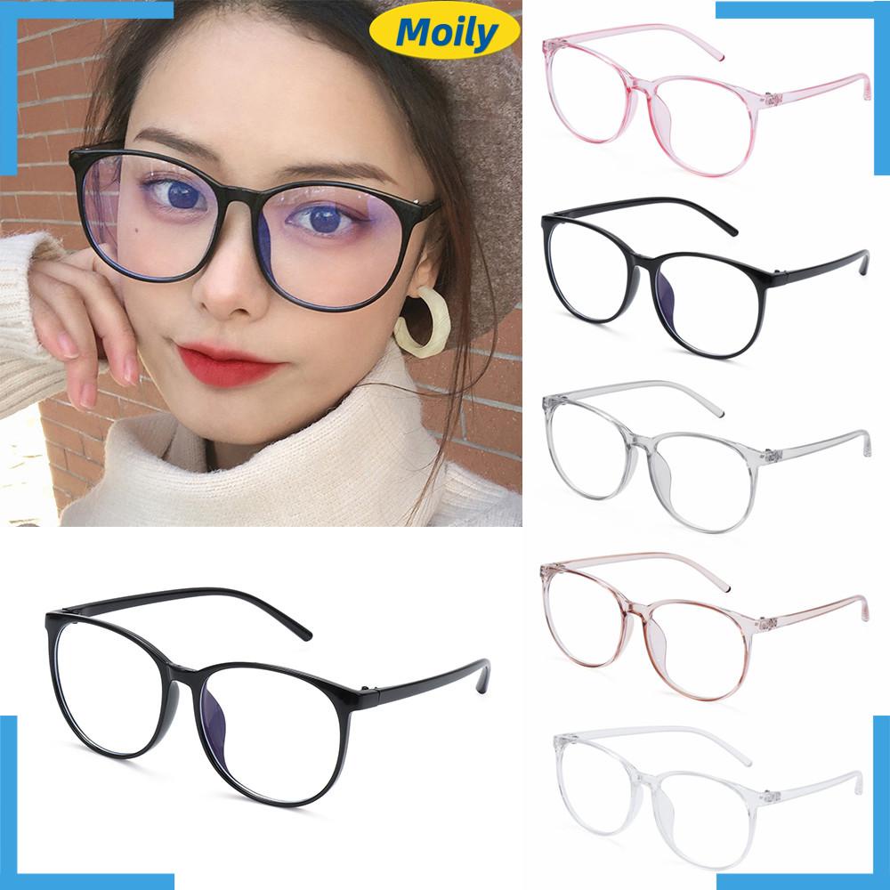 MOILYVN Kính Mát Gọng Tròn Chống Ánh Sáng Xanh Kèm Hộp Đựng