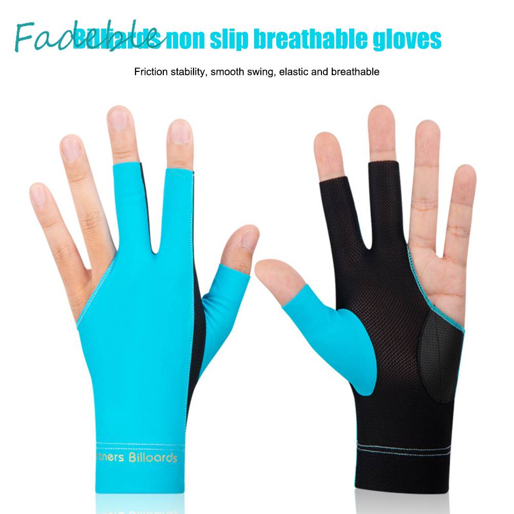 1 Đôi Găng Tay Hở Ngón Chống Trượt Trọng Lượng Nhẹ Dùng Để Luyện Tập Bida