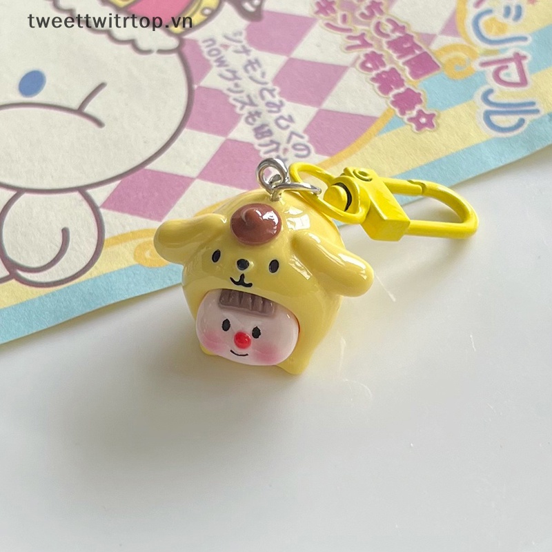 Móc Khóa Gắn Búp Bê Melody Cinnamoroll Mini Dễ Thương