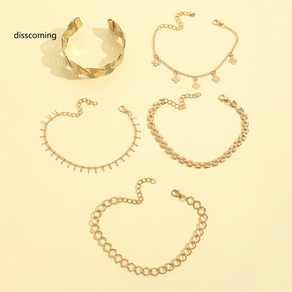 Áo Thun In Hình SL SL SL SL Thời Trang Cá Tính| Bộ Vòng Tay Mở Rộng Bằng Kim Loại