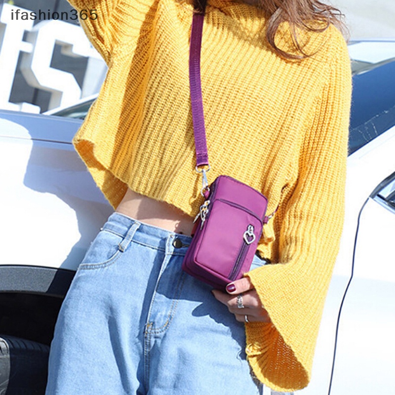 Túi Thể Thao Đeo Chéo Mini Hình Vuông Đựng Điện Thoại Thời Trang Cho Nữ ifashion365