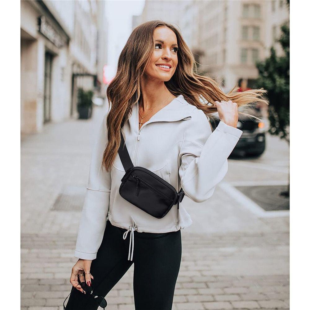 Eo Túi Đeo Hông 4 Ngăn Có Khóa Kéo Tùy Chỉnh Thời Trang Cho Nam Và Nữ