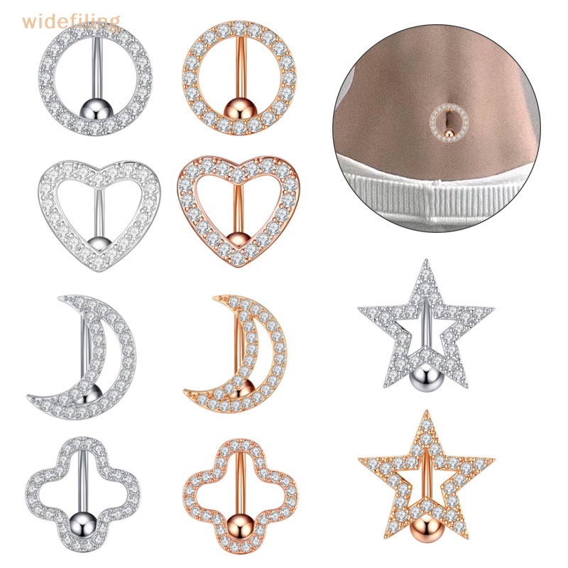 Khuyên Rốn Bằng Thép Không Gỉ Hình Hoa Thời Trang Cho Nữ