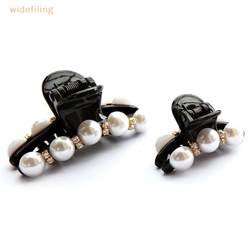 Kẹp Tóc Đính Ngọc Trai Đen Phong Cách Hàn Quốc Cho Nữ