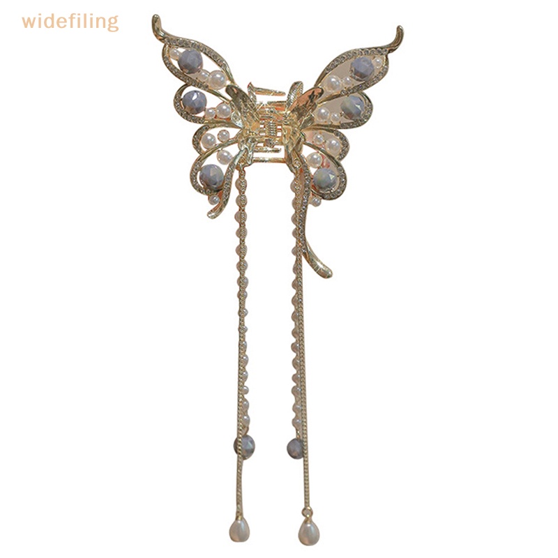 Kẹp Tóc Cá Mập Đính Ngọc Trai Và Pha Lê Thời Trang Hàn Quốc Cho Nữ