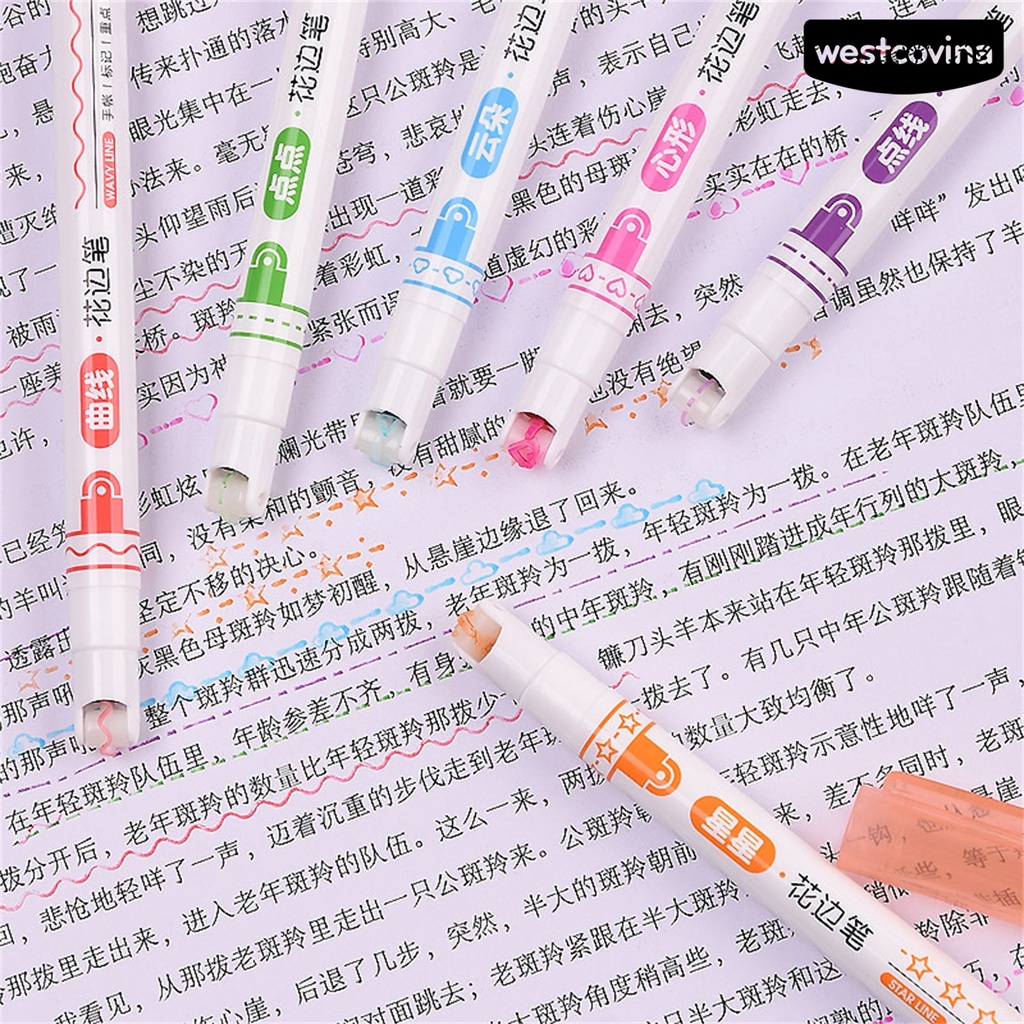 [WSTN]✎Set 6 Bút Kẻ Mắt Nhanh Khô Nhiều Màu Sắc